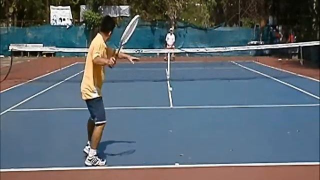 How to Play Tennis:  singles--use the corner