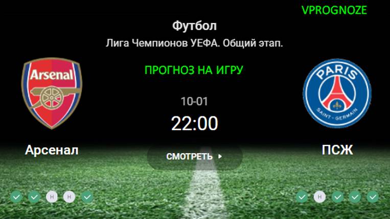 Ставка на интересный поединок. Арсенал - ПСЖ прогноз на матч Лига Чемпионов УЕФА. 1 октября 2024