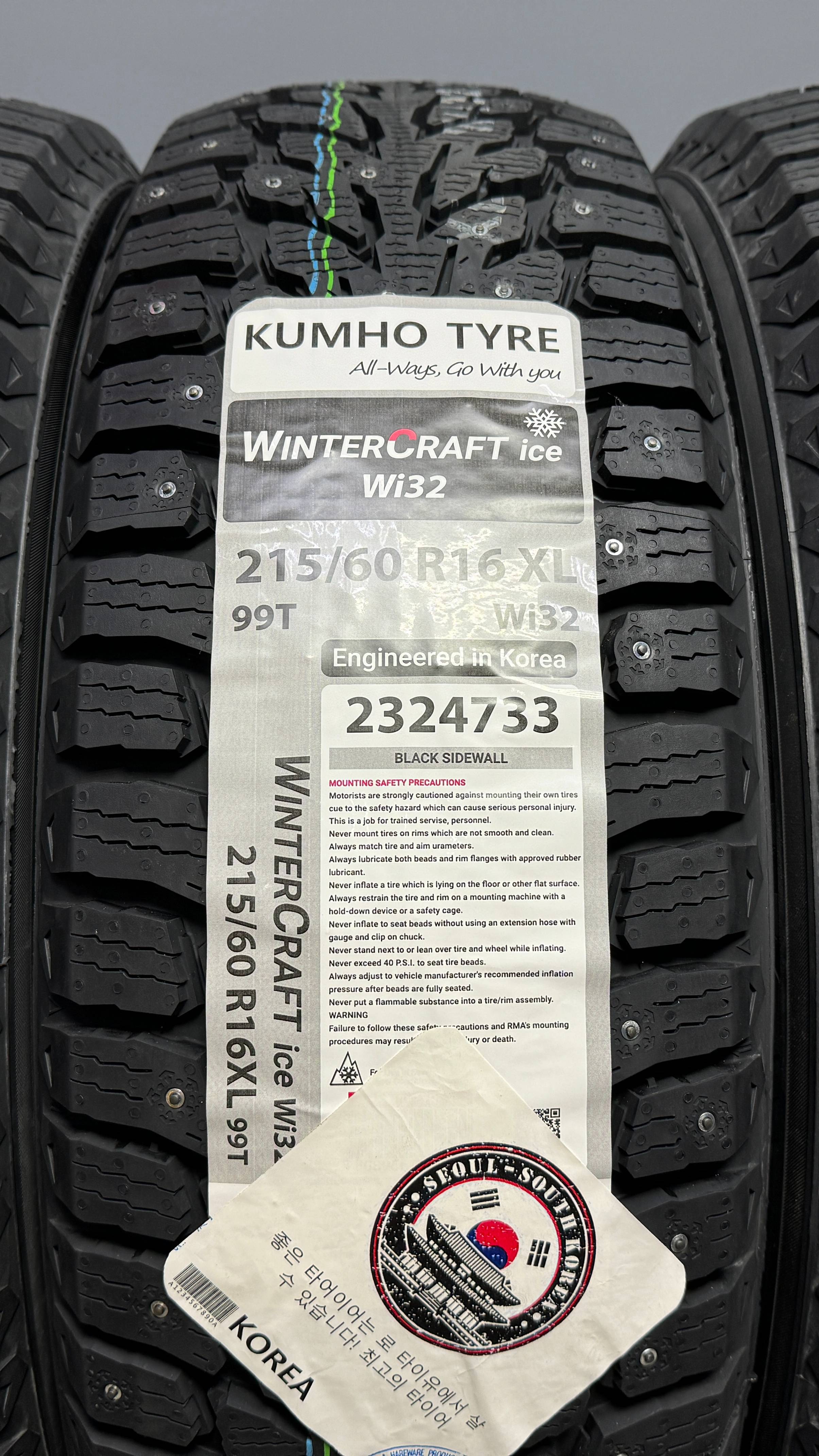 Kumho WinterCraft ice Wi32 215/60 R16 99T