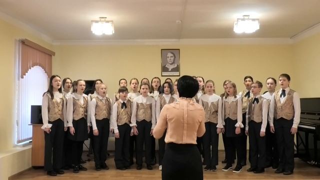 135 хор Поющее детство г Саратов Милый мой хоровод Р Н П  в обработке Попова