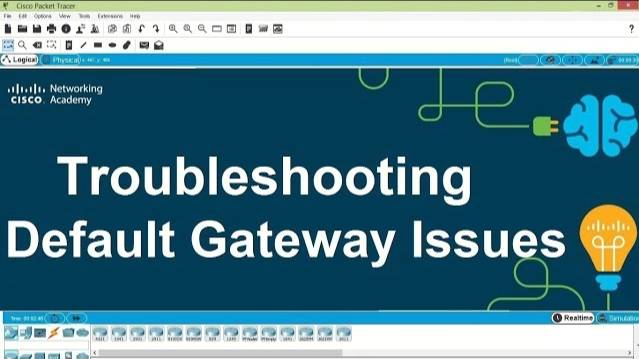 Packet Tracer V7.2 - Troubleshooting Default Gateway Issues