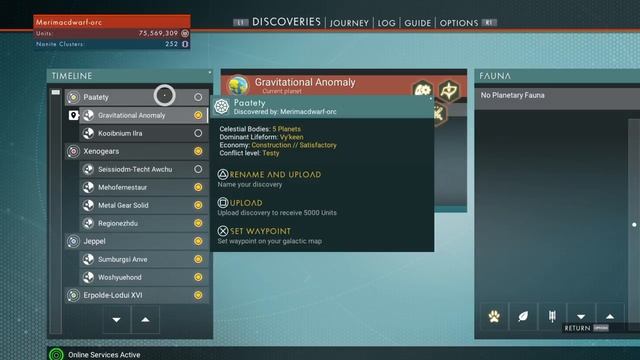 No Man's Sky - EXOTIC GRAVITATIONAL ANOMALY PLANET!!! (Obsolete Game Version)