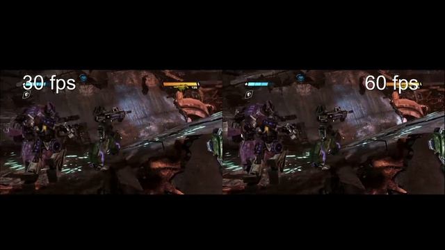 Transformers War for Cybertron 30 fps vs 60 fps