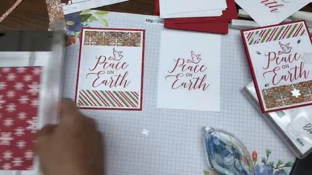 Ink It Up! Last Minute Christmas Cards - Thinking Thanks & Peace & Stamparatus by Stampin’ Up!