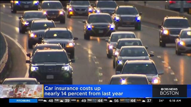 Car insurance costs up nearly 14% from last year