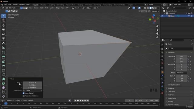 19. Transform Tools - Move, Scale, Rotate. BLENDER FOR BEGINNERS by Bowas Muke