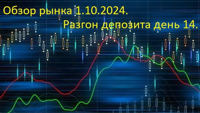 Анализ рынка криптовалют 1.10.2024.  
Разгон депозита  день 14.