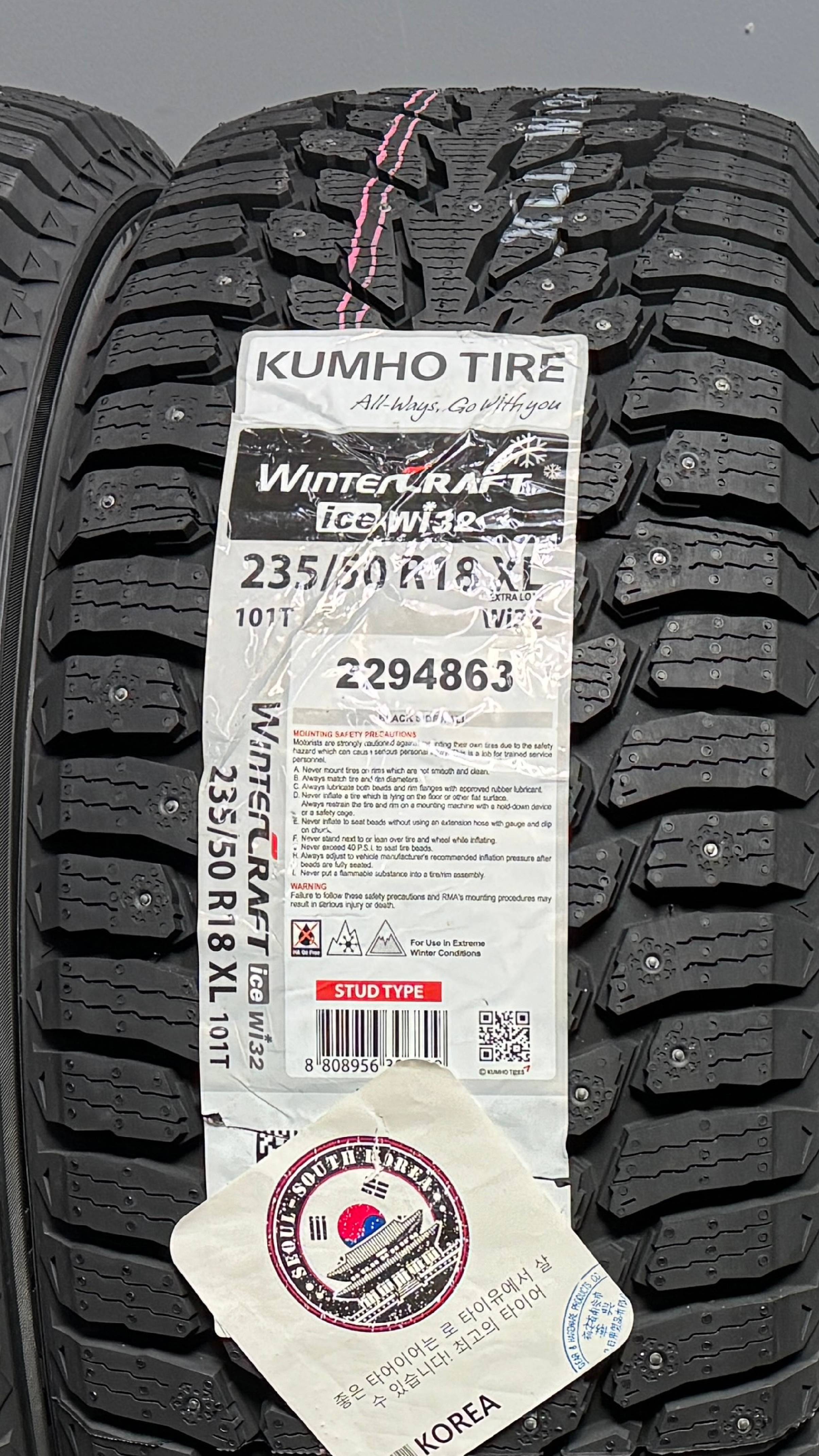 Kumho WinterCraft ice Wi32 235/50 R18 101T