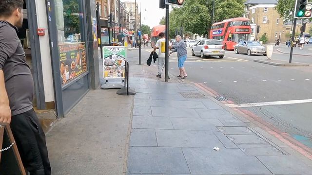 BRIXTON ROAD, In front of Brixton Tube Station, Sunday Afternoon in August / London SW9 – N043 [4K]