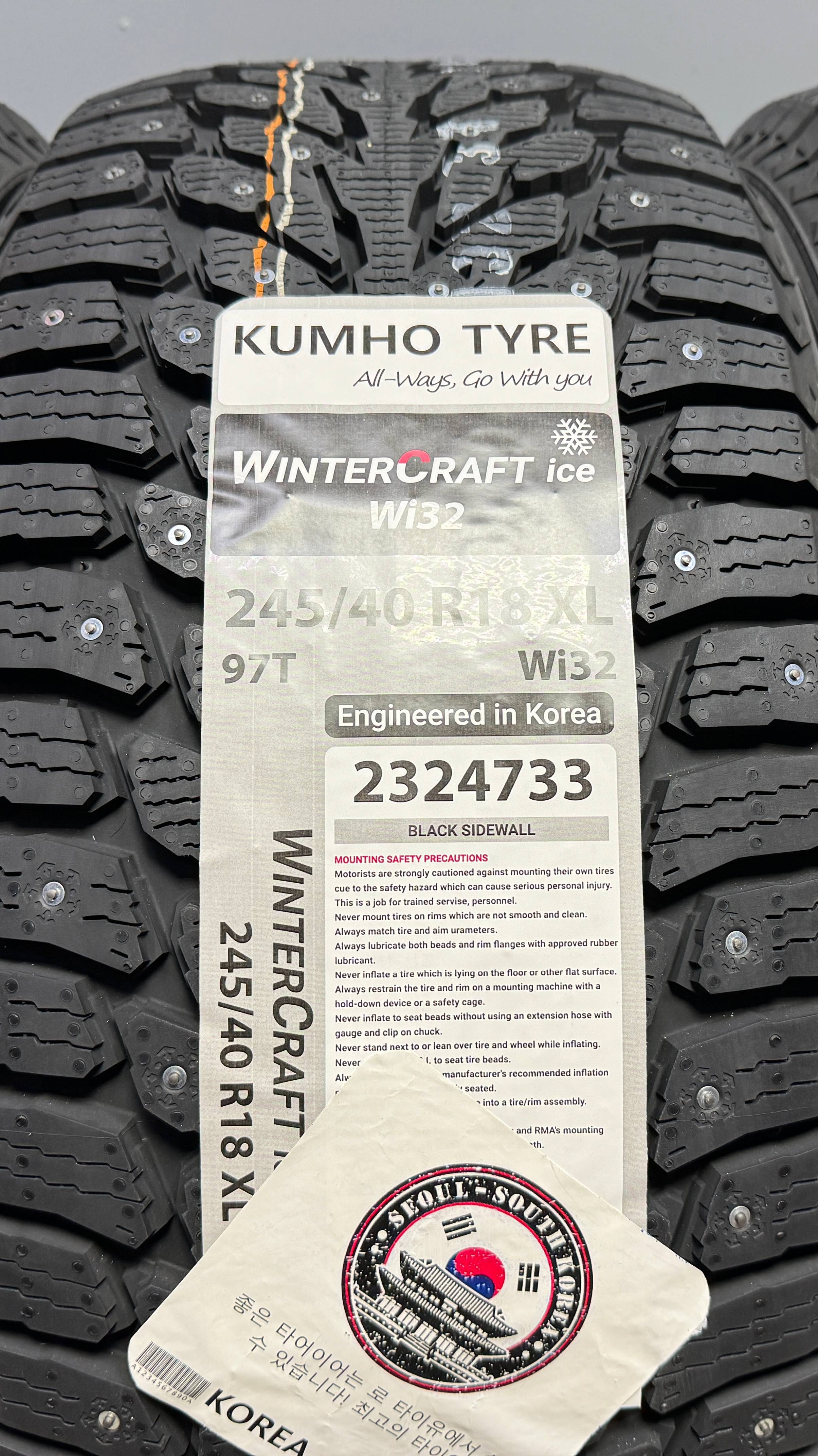 Kumho WinterCraft ice Wi32 245/40 R18 97T