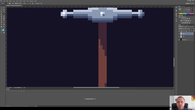 180. Hightly Detailed Pixel Art - Sword. PIXEL ART Master Course