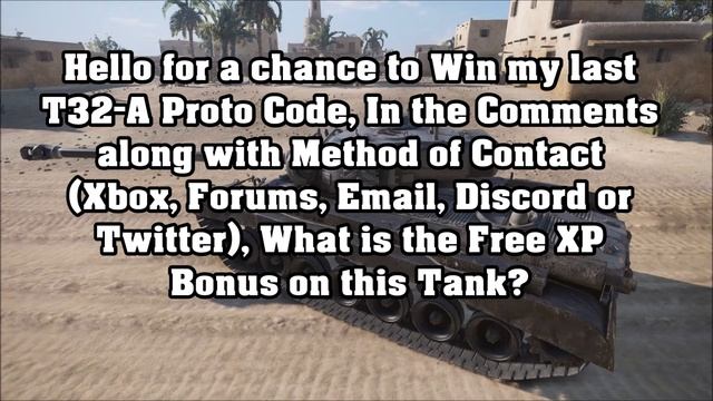 WOT Console II LAST T32 A Giveaway (CLOSED)