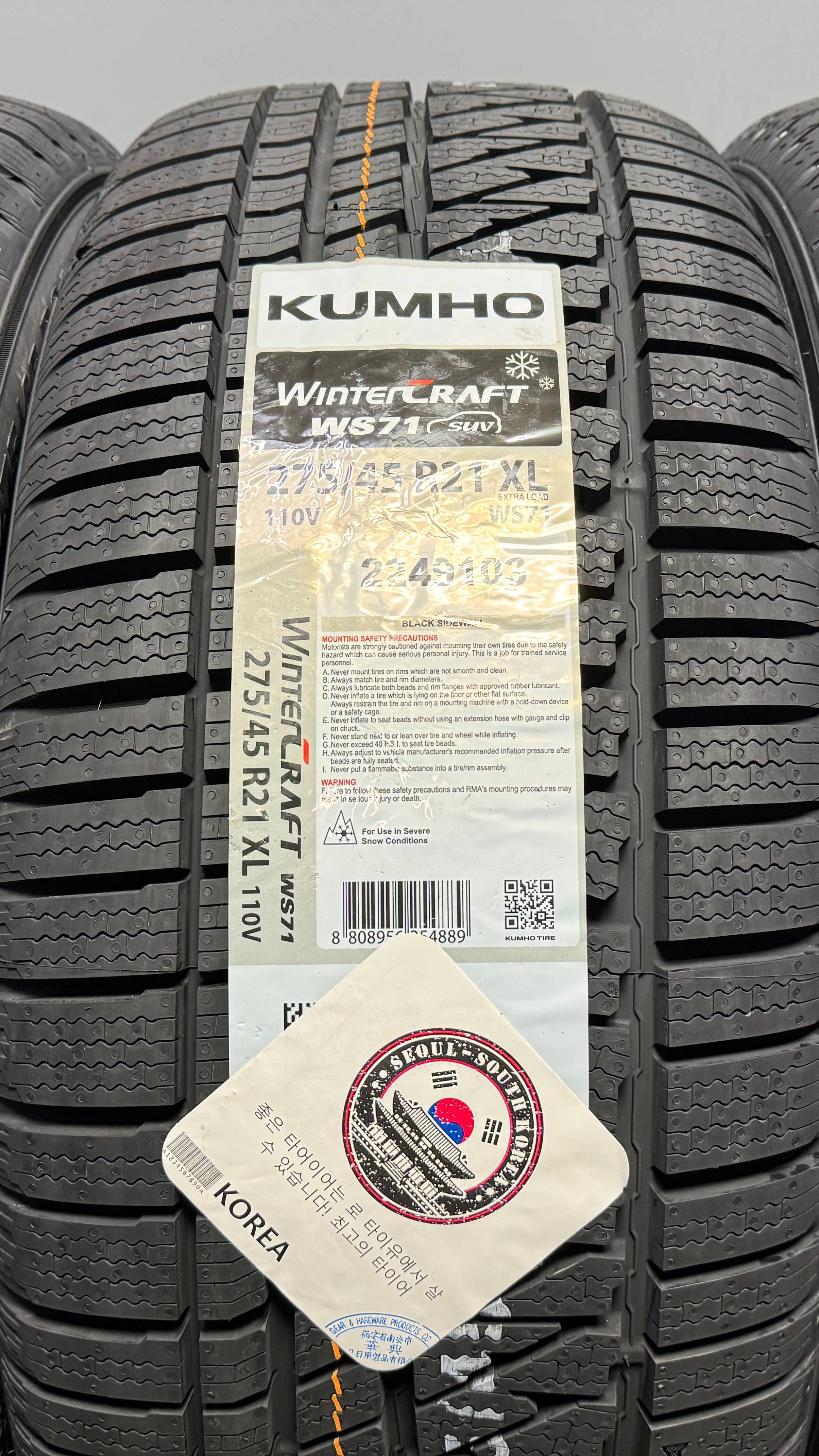 KUMHO WINTERCRAFT WS71 275/45 R21 110V