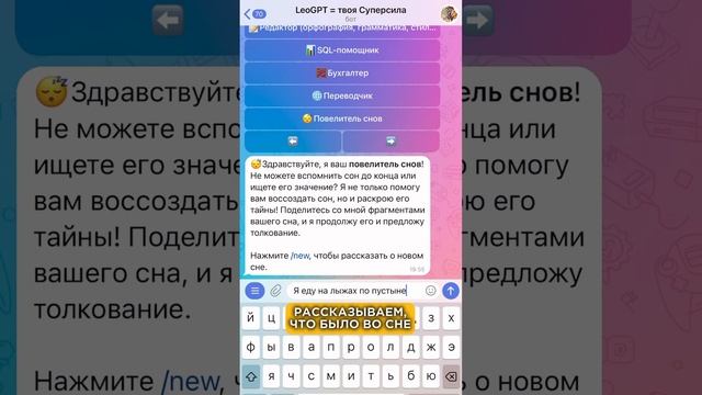 Как писать запрос в LeoGPT?