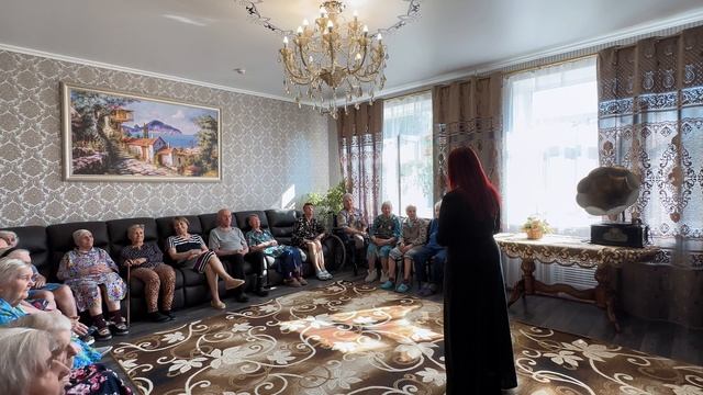 Артем Каторгин выступил в пансионате "Тихие зори".