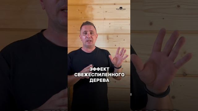 ЭФФЕКТ СВЕЖЕСПИЛЕННОГО ДЕРЕВА. ОТДЕЛКА БАНИ