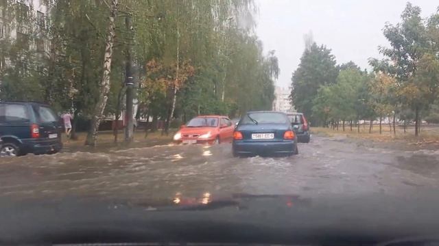 В Могилеве летний потоп 12 августа 2014