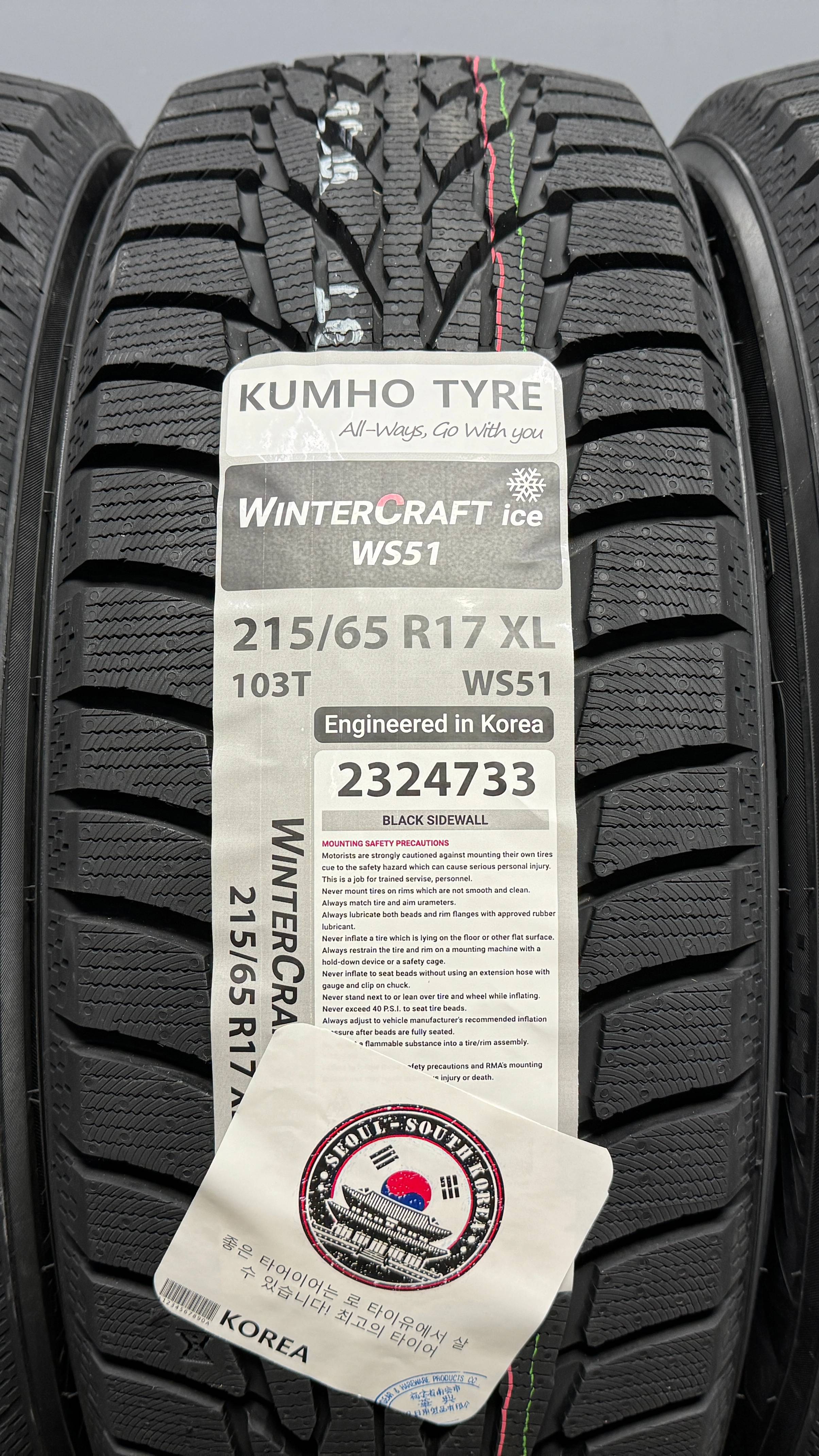 Kumho WinterCraft Ice WS51 215/65 R16 102T