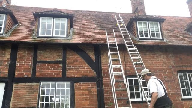 Old tile roof repair