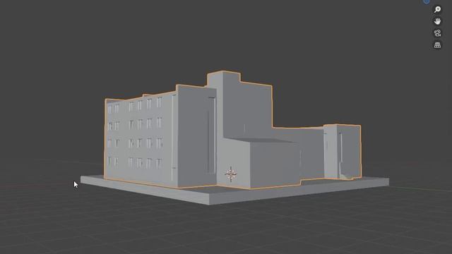 Blender 3d моделирование зданий - ЦДК г.Маркса