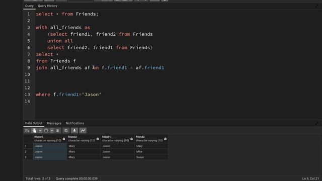 Mutual Friends - SQL Interview Query 15 | SQL Problem Level "HARD"