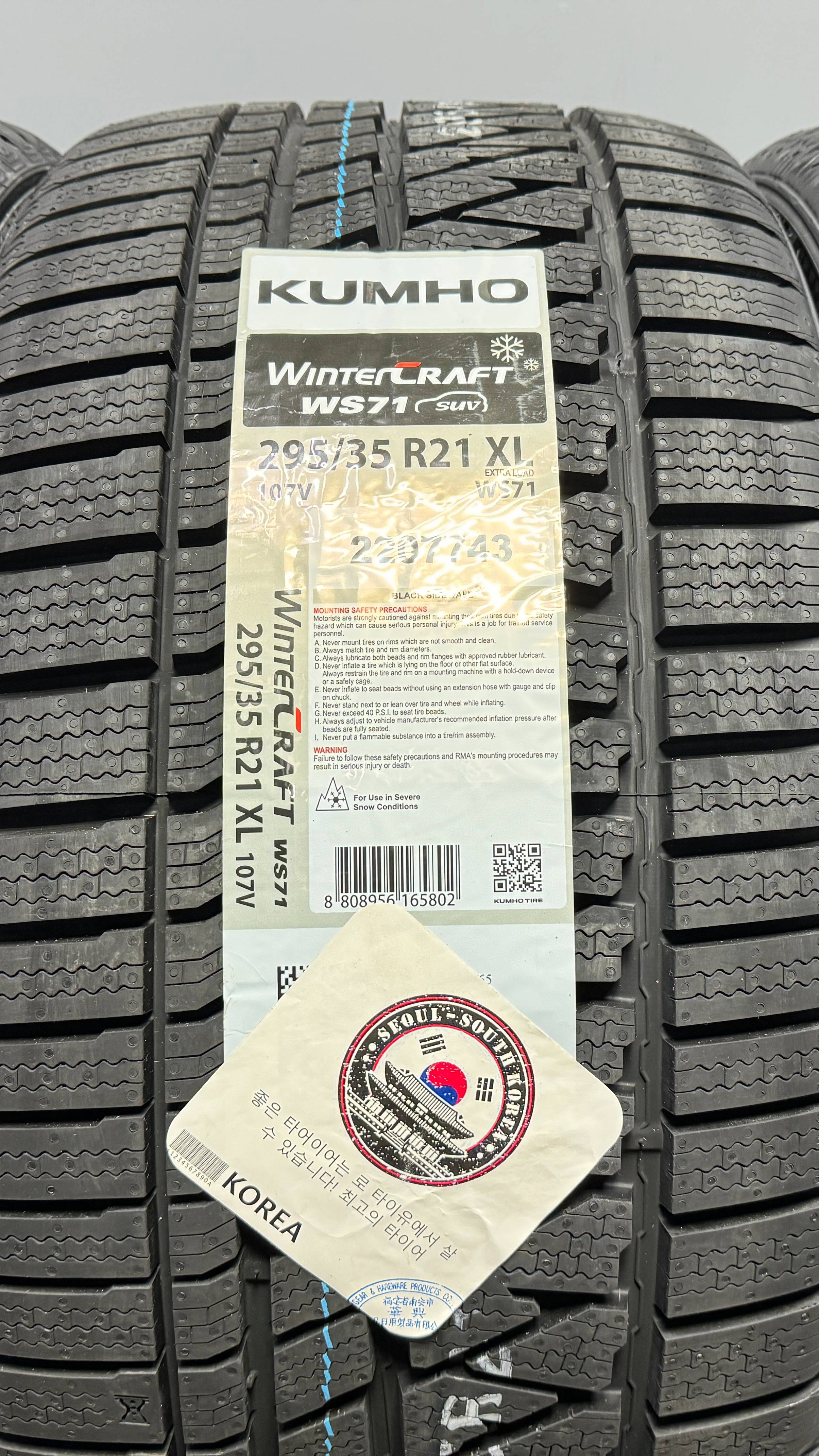 Kumho WinterCraft SUV WS71 295/35 R21 107V