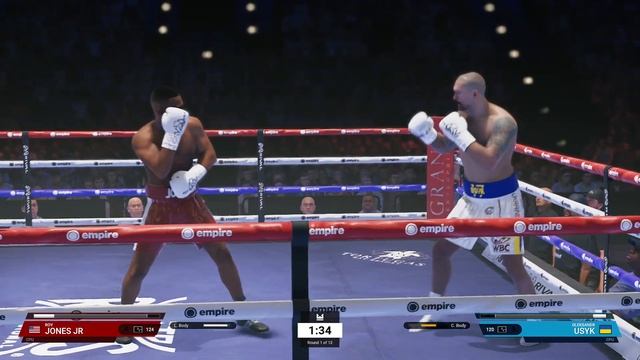 Roy Jones Jr. vs Oleksandr Usyk: Undisputed Boxing Game - Full Fight Gameplay!