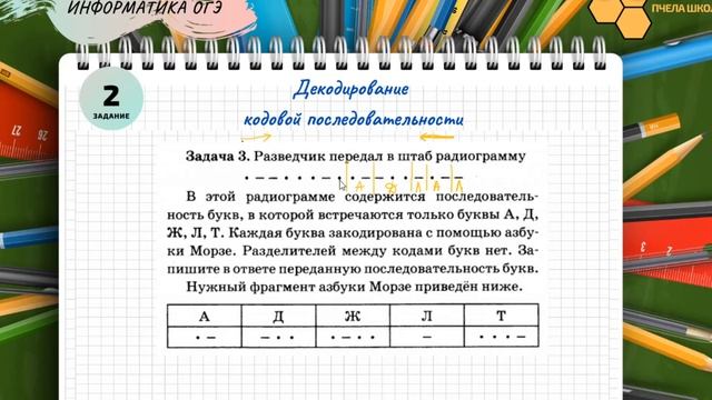 Информатика ОГЭ задание №2