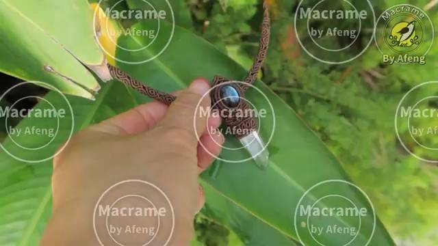 Macrame by Afeng： 2024-02｜Macrame Tutorial｜Macrame pendant ｜编绳｜DIY｜