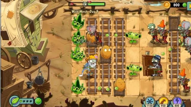 предпоследний уровень до электрической палки|PLANTS VS ZOMBIES 2