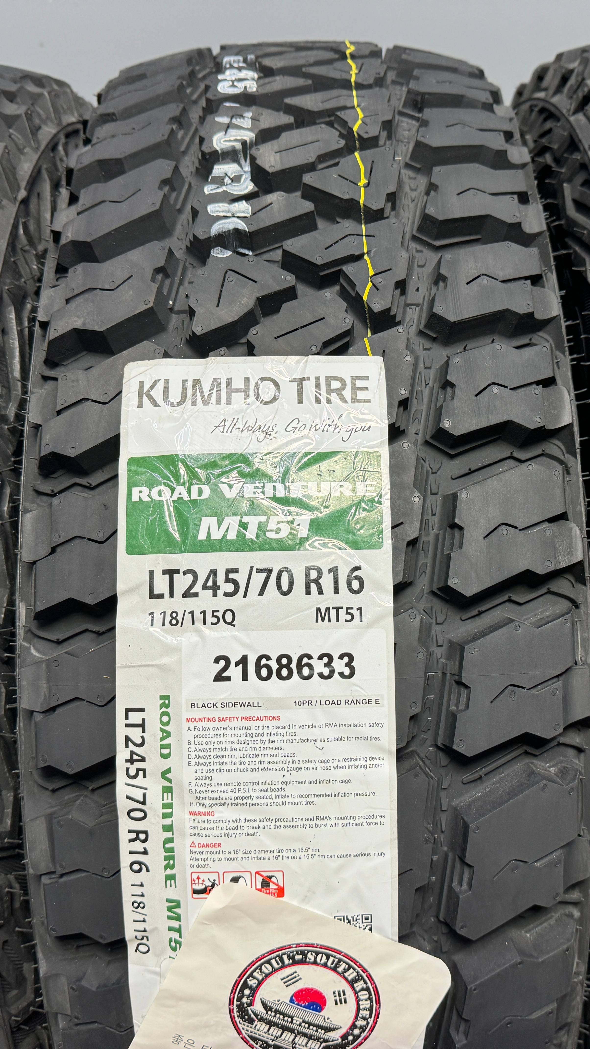 Kumho Road Venture MT51 245/70 R16 118/115Q