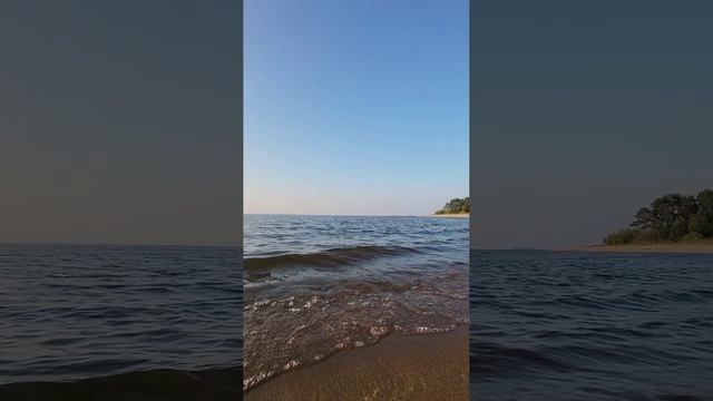 Закат на Рыбинском водохранилище