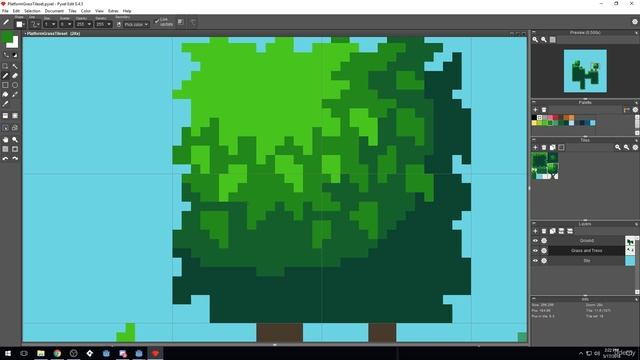 05 - Tree and Bush Tiles. STUNNING PIXEL ART TILESETS for Games