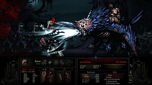 Босс Shrieker в игре Darkest Dungeon