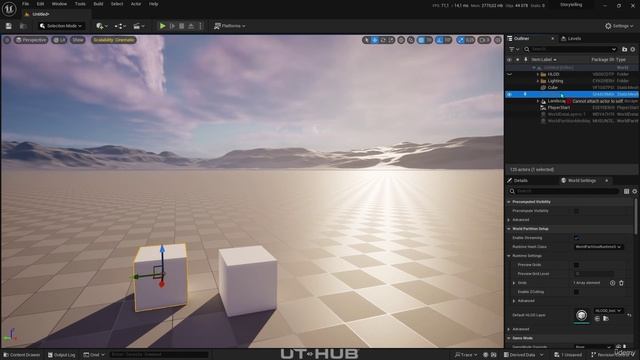 05 - Unreal Engine Interface 3. UNREAL ENGINE 5 CINEMATIC UT HUB Course