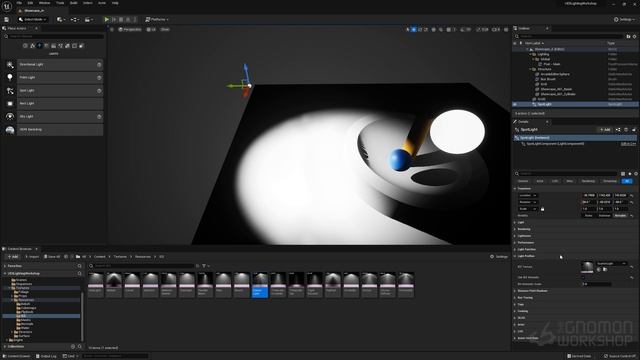 07. Emissive, IES Profiles and Light Functions. LIGHTING FUNDAMENTALS Unreal Engine 5 by C. Silverma