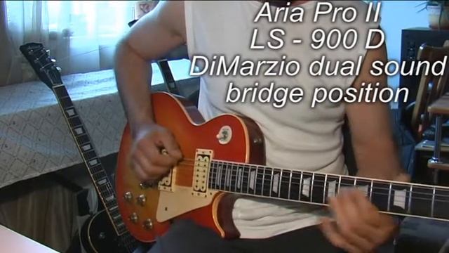 Aria Pro II Les Paul copy на относительно чистом звуке