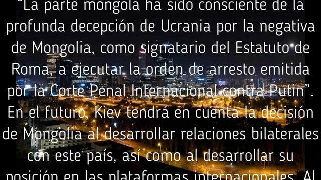 Ucrania anunció una gestión contra Mongolia