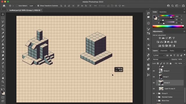 13 - Modular Isometric Pixel Art. PIXEL ART Getting Started with Brandon Greer