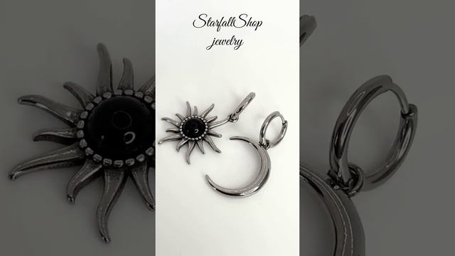 Асимметричные серьги cо съемными подвесками "Небесные знаки" от StarfallShop #Shorts