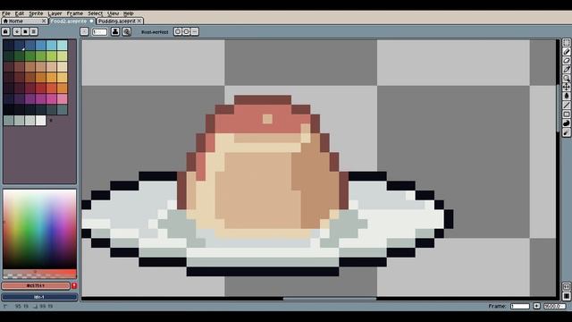 Food Collection 2. PIXEL ART Timelapse by Fever Night