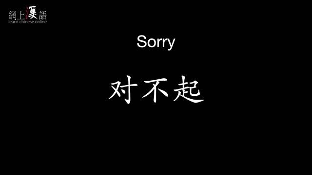 Learn Chinese #11: lesson 2.5 Chinese characters: 对,起,没,关,系.