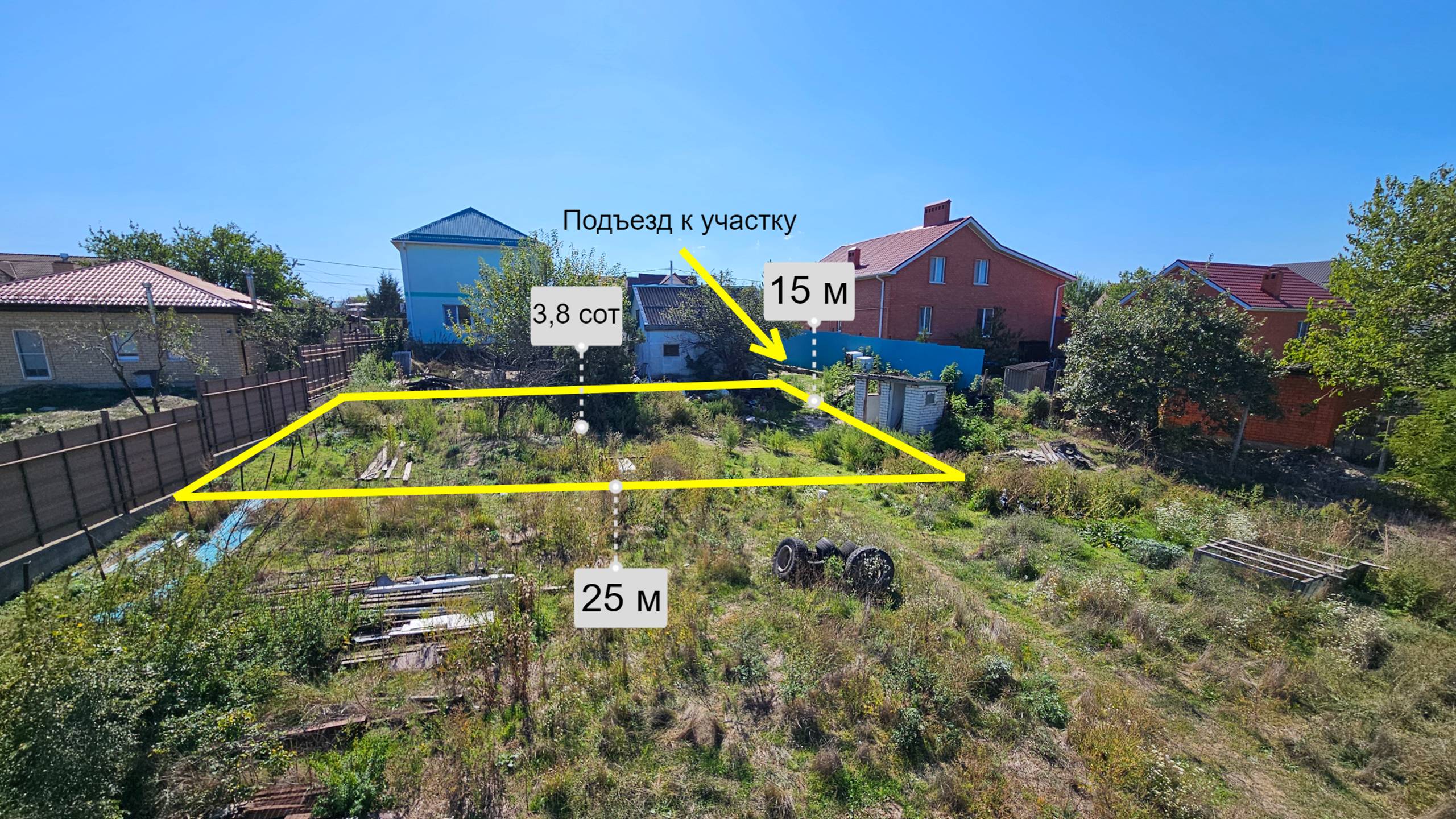 Земельный участок ИЖС 3,8 сотки г. Новороссийск станица Раевская ул. Солнечная