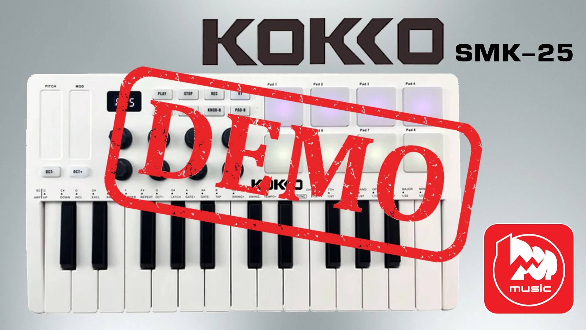 MIDI-клавиатура Kokko SMK-25 - демонстрация звучания