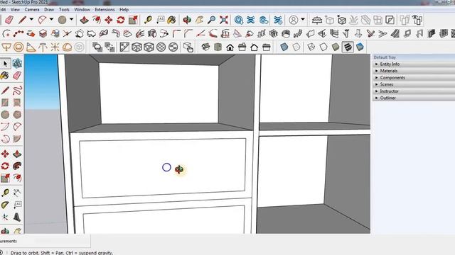 How to make Wardrobe in SketchUp || SketchUp Tutorial #sketchup #sketchuptutorial