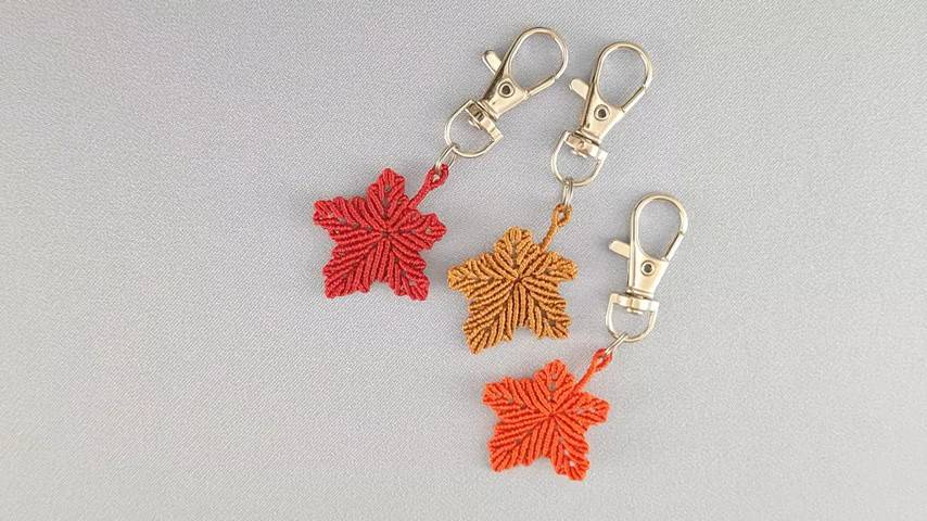 MACRAME MAPLE LEAF DIY Tutorial