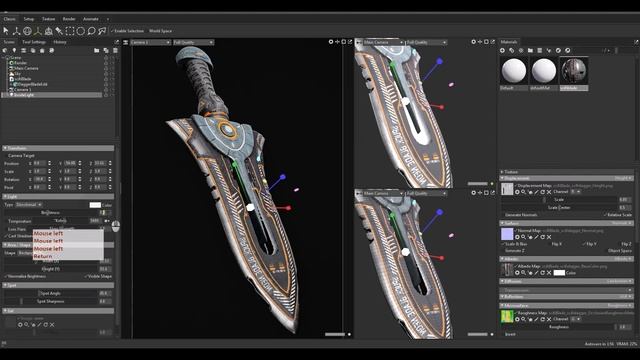 46. Scifi Blade pt8 — Exporting and Rendering. SUBSTANCE PAINTER MASTER Course