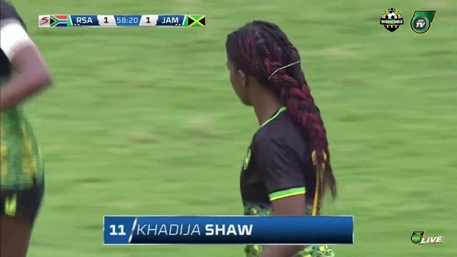 JAMAICA GOAL BY BUNNY SHAW_ SOUTH AFRICA VS JAMAICA ( SENIOR REGGAE GIRLZ) ON APRIL 7, 2019