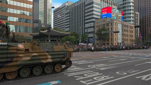 South Korea Military Parade in Downtown Seoul 2024 _ Full Video