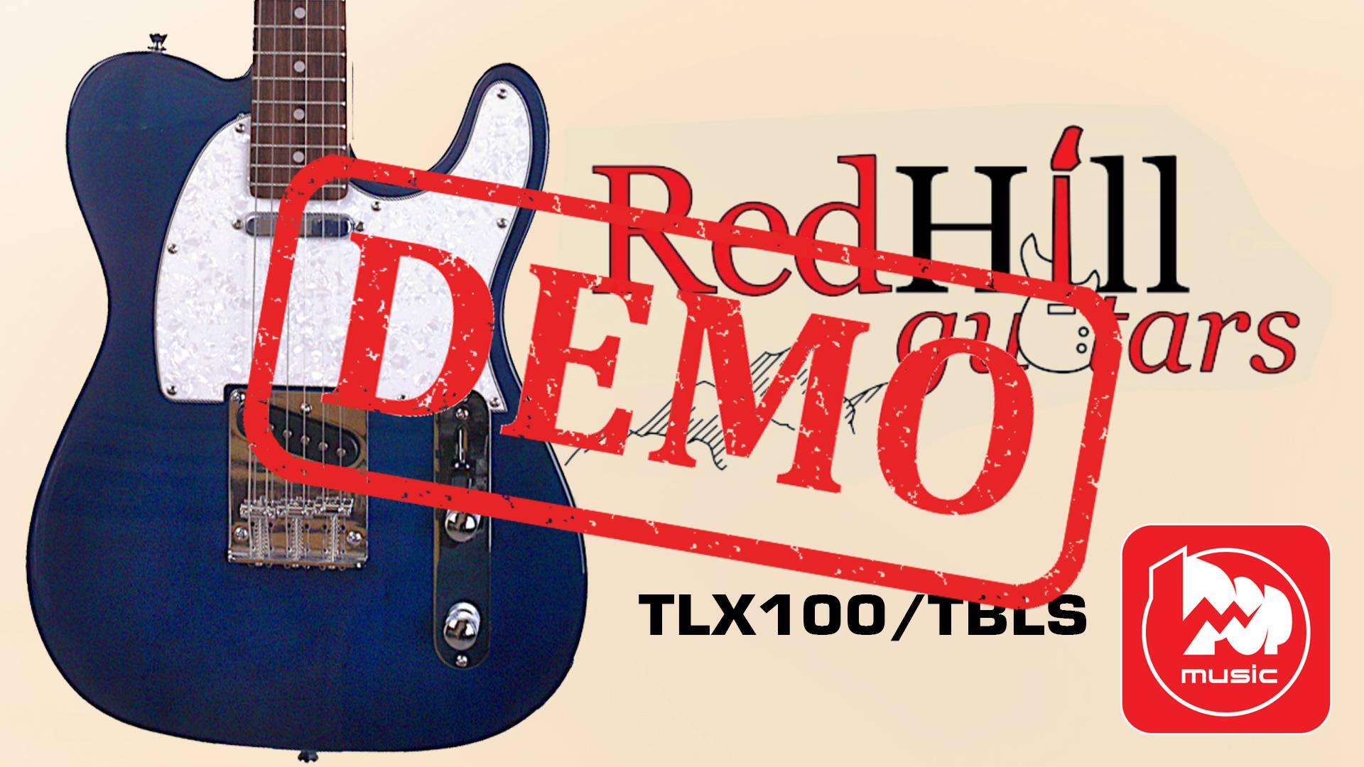 Электрогитара REDHILL TLX100/TBLS - демонстрация звучания